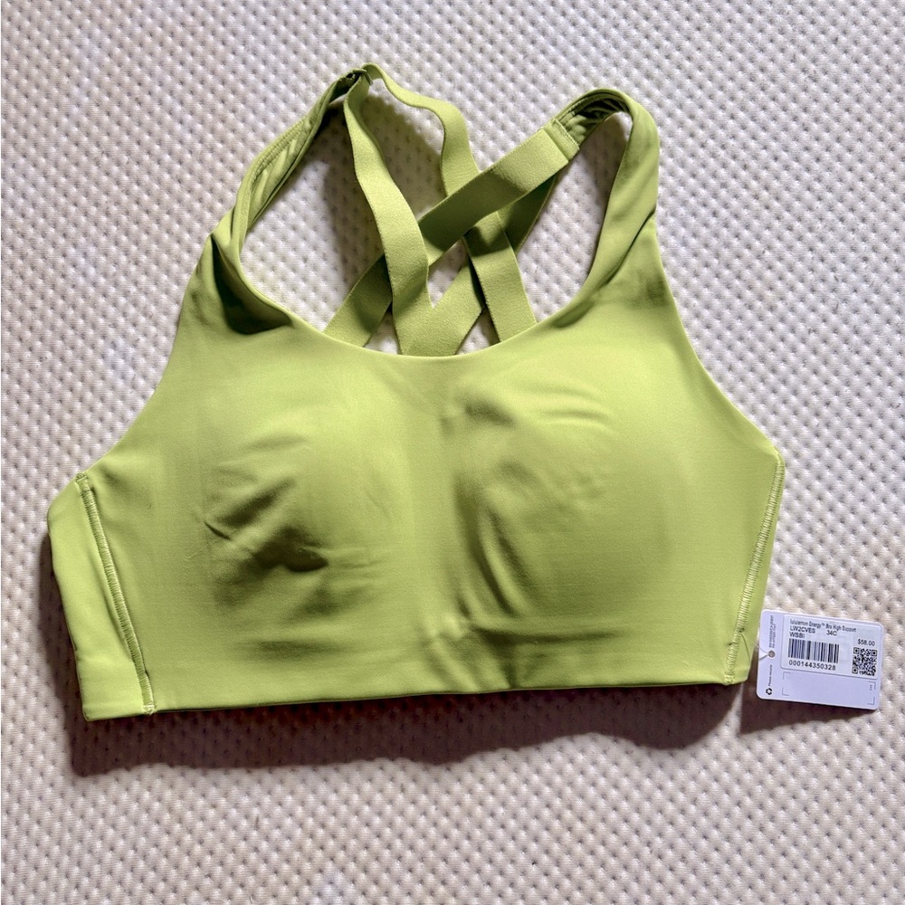 {NWT} Lululemon Energy Bra High Support, size 34.